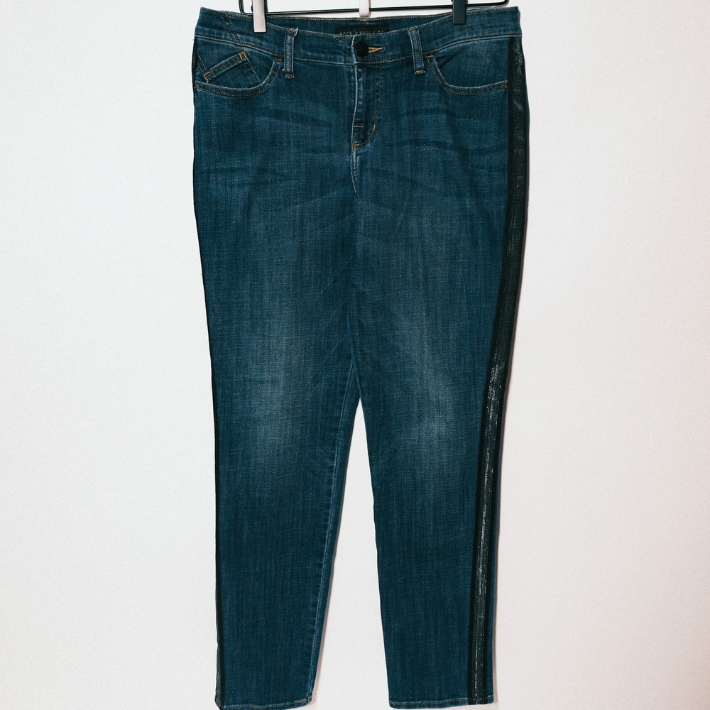 Rock & Republic Women's Berlin Tuxedo Stripe Denim‎ Jeans Size 12 Streetwear